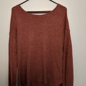 AEO oversized sweater with cutout back